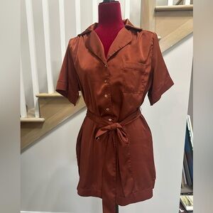 Eesome Rust Jumpsuit with Belt